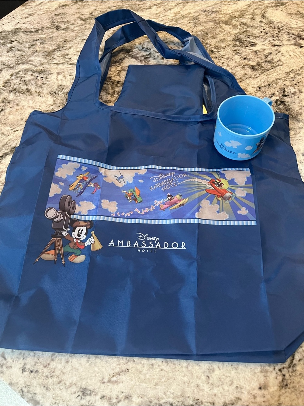 New Tokyo Disney Ambassador Hotel Reusable 2-Pocket Tote
Bag